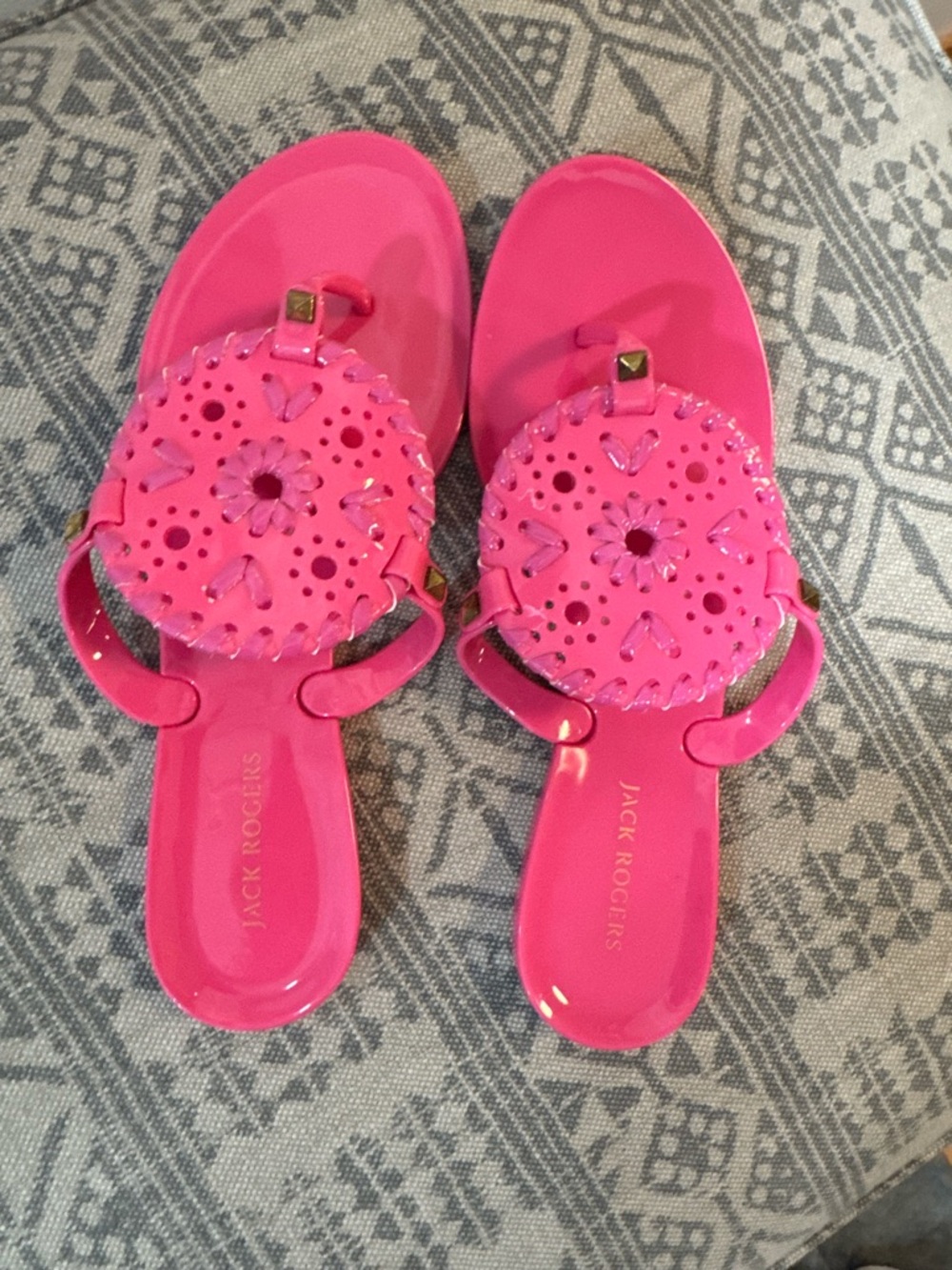 Jack Rogers Hot Pink Jelly Sandals size 5